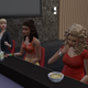 Taylor Swift, a significantly aged-up Moana from Disney, and my Sim. This is what utopia looks like, folks.